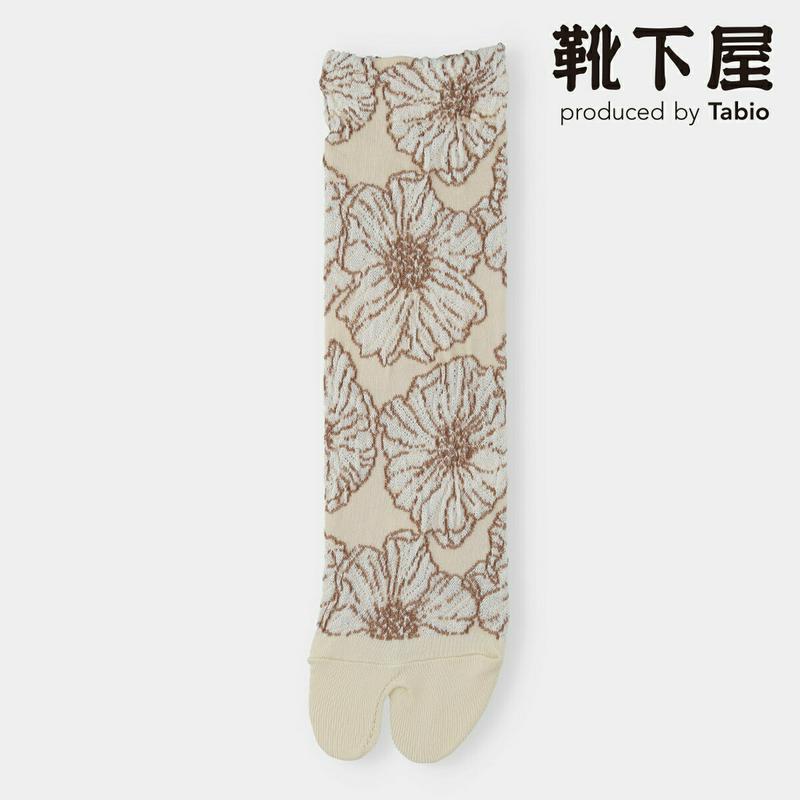 【全品送料無料★〜12/26 23:59迄】【あす楽】【靴下屋】 レトロフラワー柄フロート足袋ショートソックス / 靴下 タビオ Tabio くつ下 足袋 たび タビ 足袋靴下 ショート レディース 日本製 2012ka