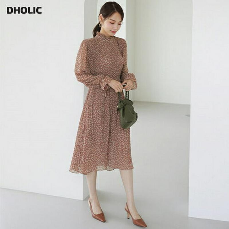 【只今10%OFF】ストラップ付フリル花柄ワンピース・全3色・b63993 レディース【ops】【ワンピース ロング ロングワン