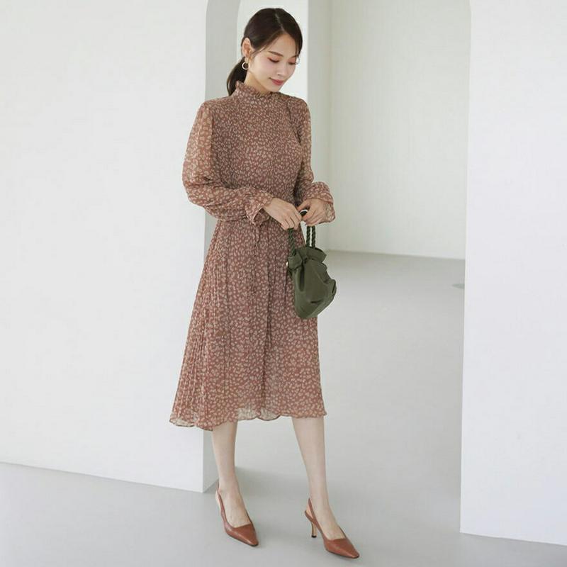 【只今10%OFF】ストラップ付フリル花柄ワンピース・全3色・b63993 レディース【ops】【ワンピース ロング ロングワン