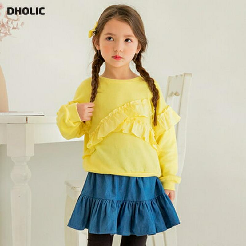 フリルラインスウェット・p005618 キッズ【3~8才】【tops】【トップス スウェット 長袖 ラウンドネック フリル カジ