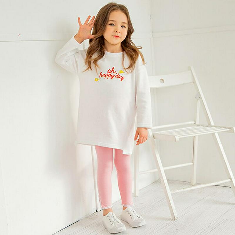 happy上下SET(ホワイト/ピンク)・p005650 キッズ【3~8才】【set】【セットアップ セット setup Tシャ