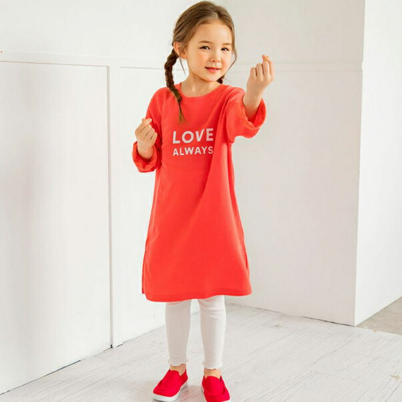 love上下SET(レッド)・p005649 キッズ【3~8才】【set】【セットアップ セット setup ロング丈 Tシャツ