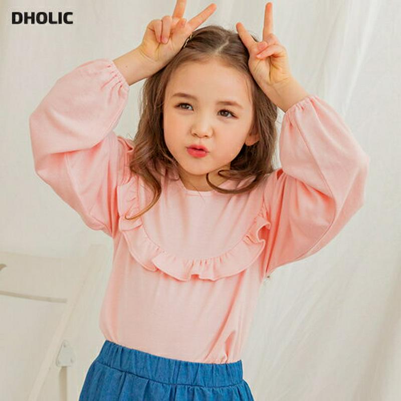 モダール混フリルTシャツ・p005635 キッズ【3~8才】【tops】【トップス Tシャツ 長袖 ロングスリーブ モダール フ