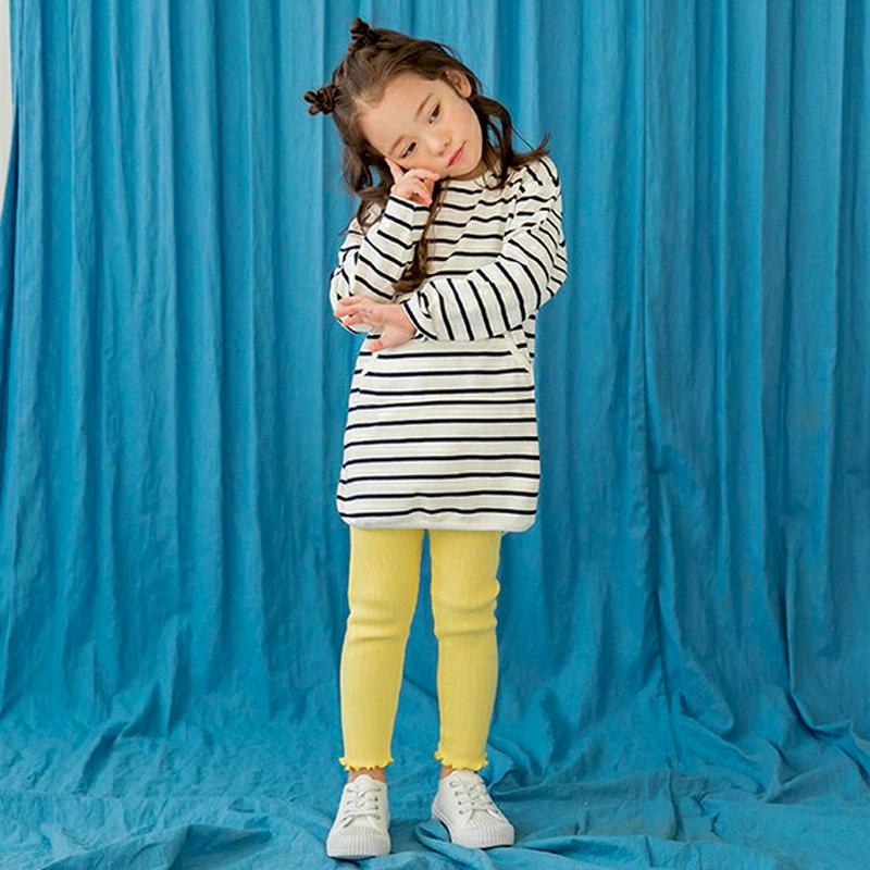 ボーダーマフポケットTシャツ&レギンスSET・p005652 キッズ【3~8才】【set】【セットアップ セット setup T