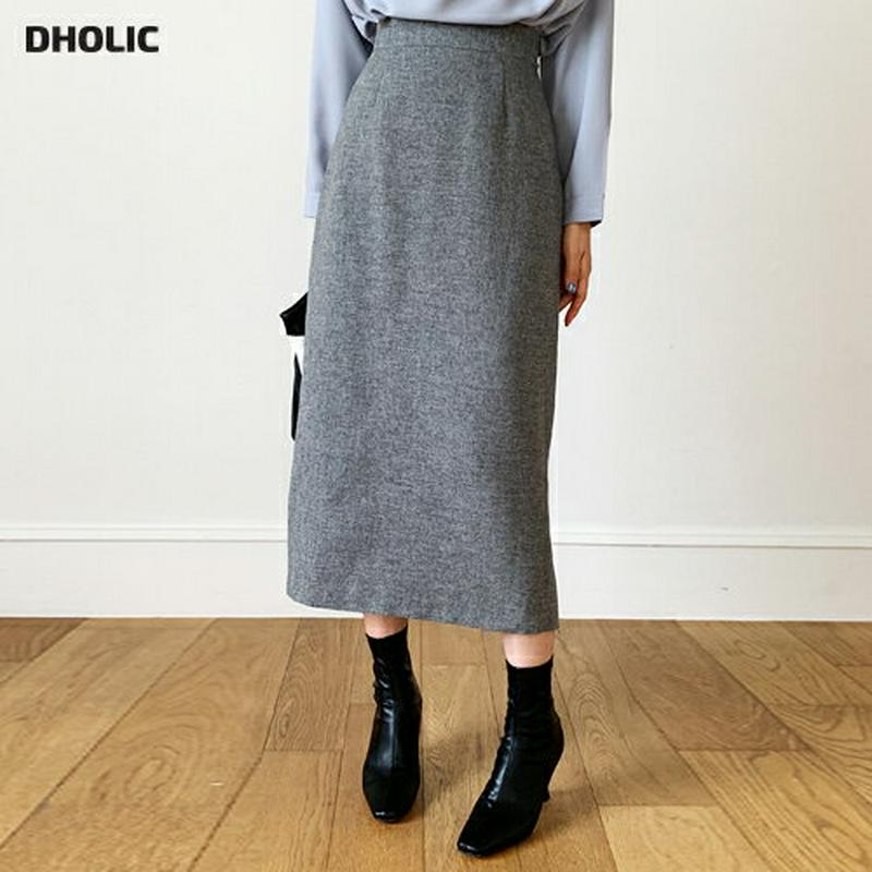 Hラインロングスカート・全3色・t61025 レディース【sk】【韓国 ファッション ボトムス スカート ロング丈 ロングスカー
