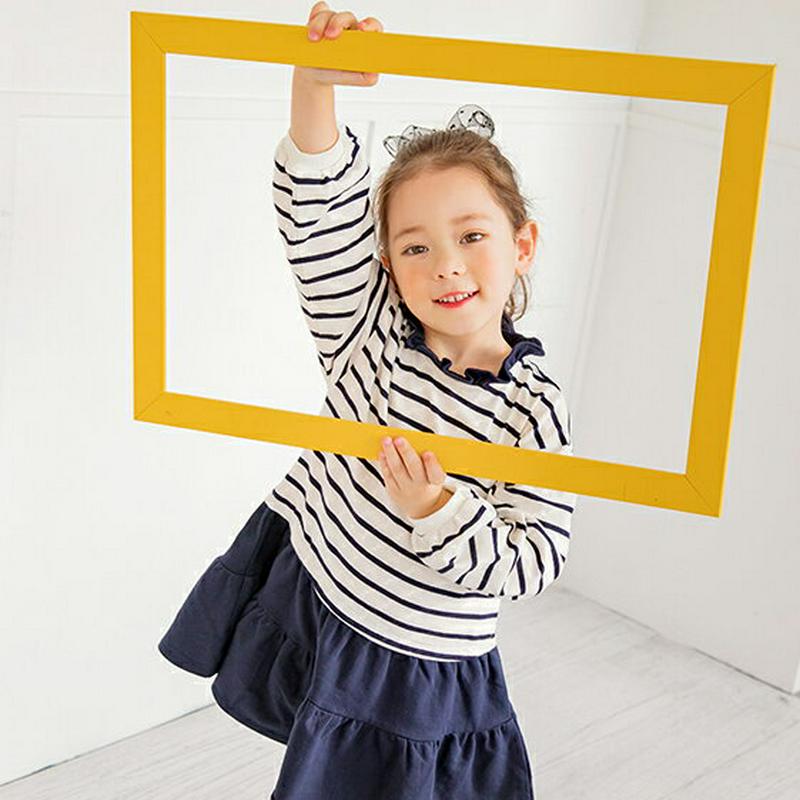 ボーダーティアードワンピース(ネイビー)・p005525 キッズ【3~8才】【ops】【ワンピース ミディ丈 ミディワンピース 