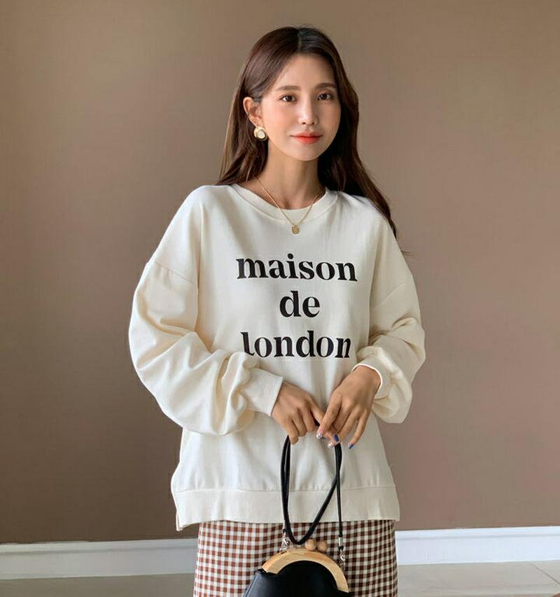 londonスウェット・全4色・b61006 レディース【tops】【韓国 ファッション トップス スウェット レタリング lo