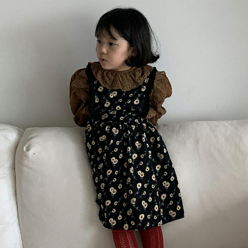 【新作10%OFF】フリルライン花柄スリーブレスワンピース・u06185 キッズ【3~8才】【ops】【ワンピース ロングワンピ