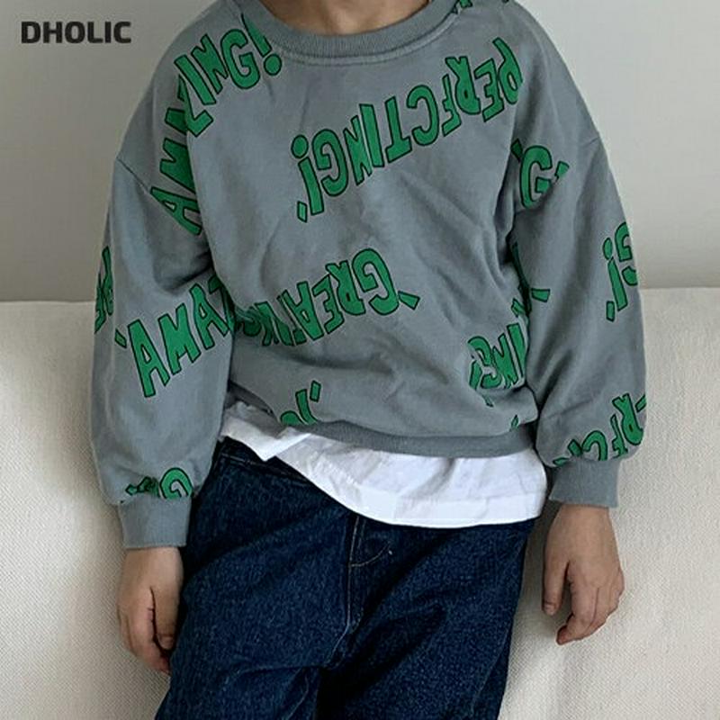【新作10%OFF】レタリングラウンドネックスウェット・u06177 キッズ【3~8才】【tops】【トップス スウェット ラウ