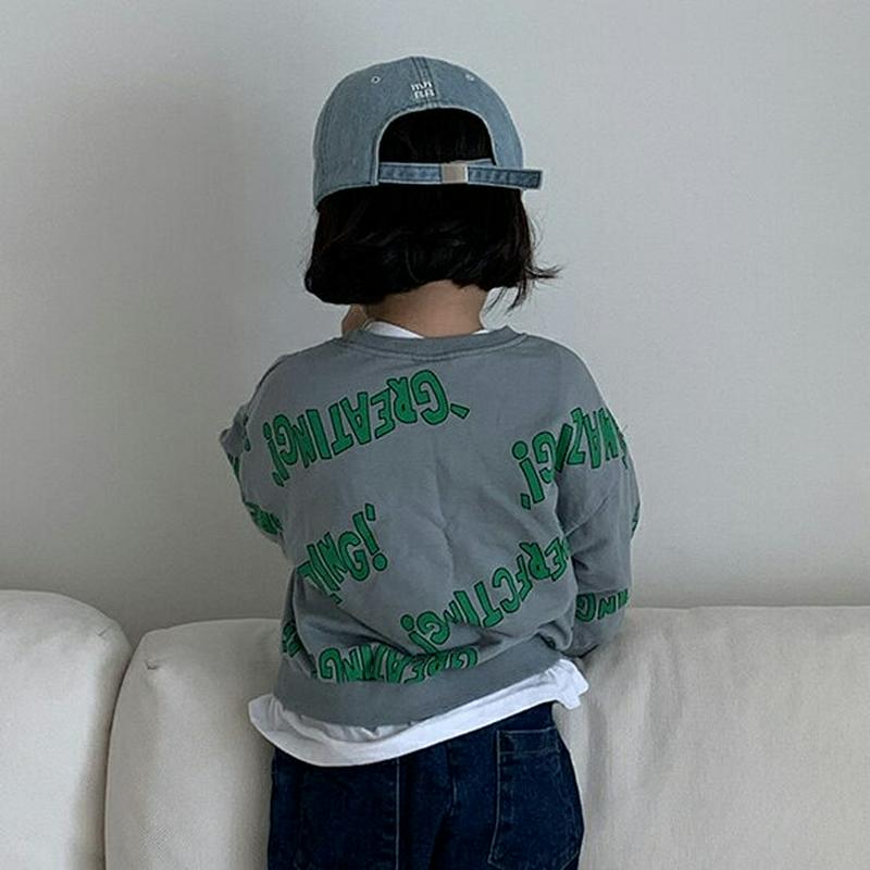 【新作10%OFF】レタリングラウンドネックスウェット・u06177 キッズ【3~8才】【tops】【トップス スウェット ラウ