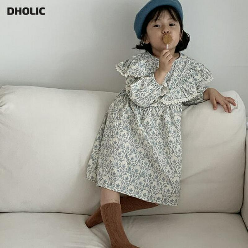 【新作10%OFF】レースヘムカラーパターンワンピース・u06172 キッズ【3~8才】【ops】【ワンピース ロングワンピース