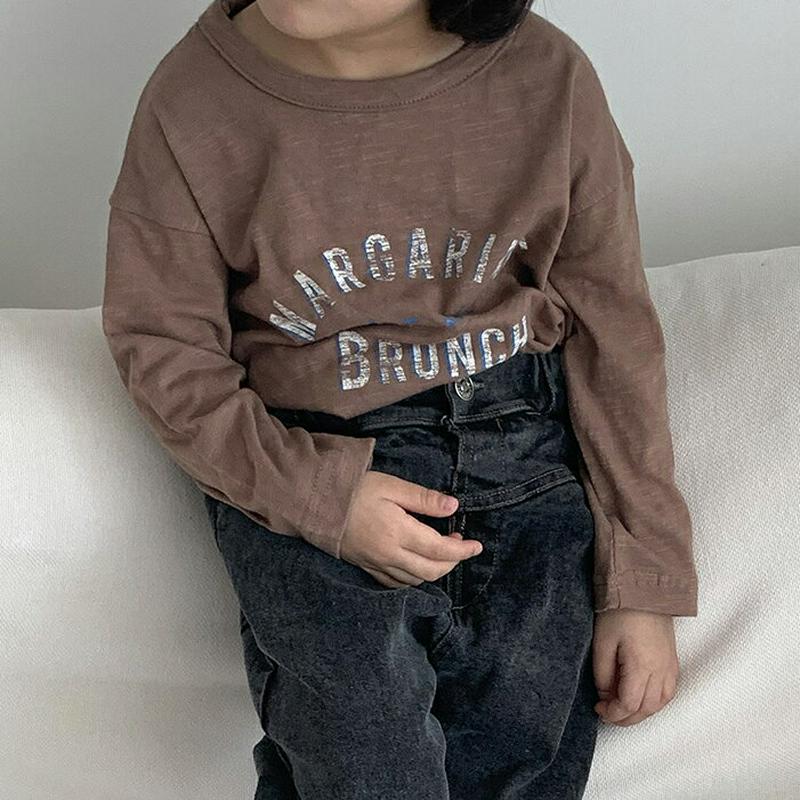 【新作10%OFF】ビンテージ風ロゴTシャツ・u06192 キッズ【3~8才】【tops】【トップス Tシャツ 長袖 ロングスリ
