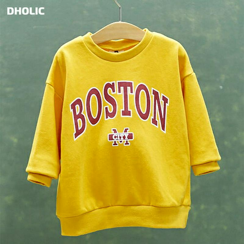 【新作10%OFF】BOSTONロゴスウェット・u06215 キッズ【3~8才】【tops】【トップス スウェット ラウンドネッ