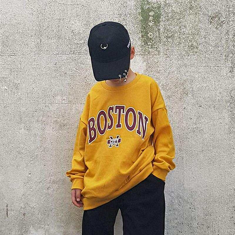 【新作10%OFF】BOSTONロゴスウェット・u06215 キッズ【3~8才】【tops】【トップス スウェット ラウンドネッ