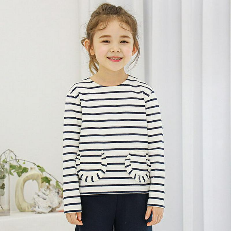 【新作10%OFF】ポケットボーダーTシャツ・p005628 キッズ【3~8才】【tops】【トップス Tシャツ 長袖 ロングス
