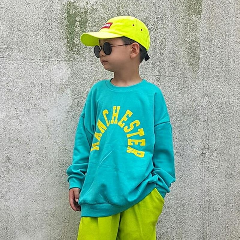 【新作10%OFF】MANCHESTERスウェット・u06214 キッズ【3~8才】【tops】【トップス スウェット ラウンド