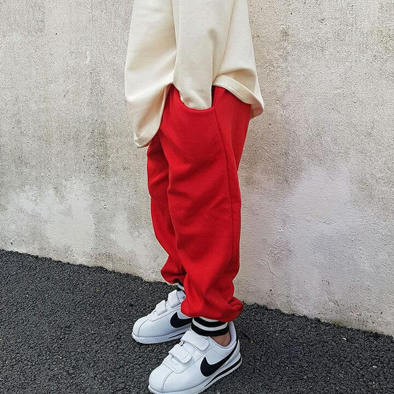 【新作10%OFF】配色ヘムスウェットパンツ・u06212 キッズ【3~8才】【pt】【ボトムス パンツ ズボン ロングパンツ 
