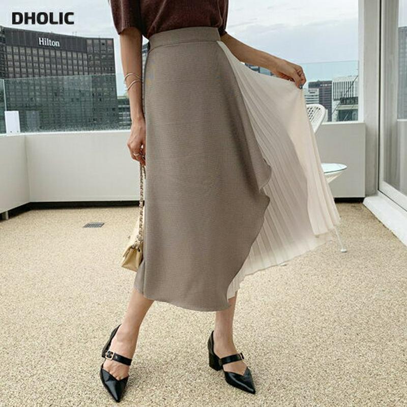 【新作10%OFF】チェックプリーツスカート・全2色・t56849 レディース【sk】【韓国 ファッション ボトムス スカート 