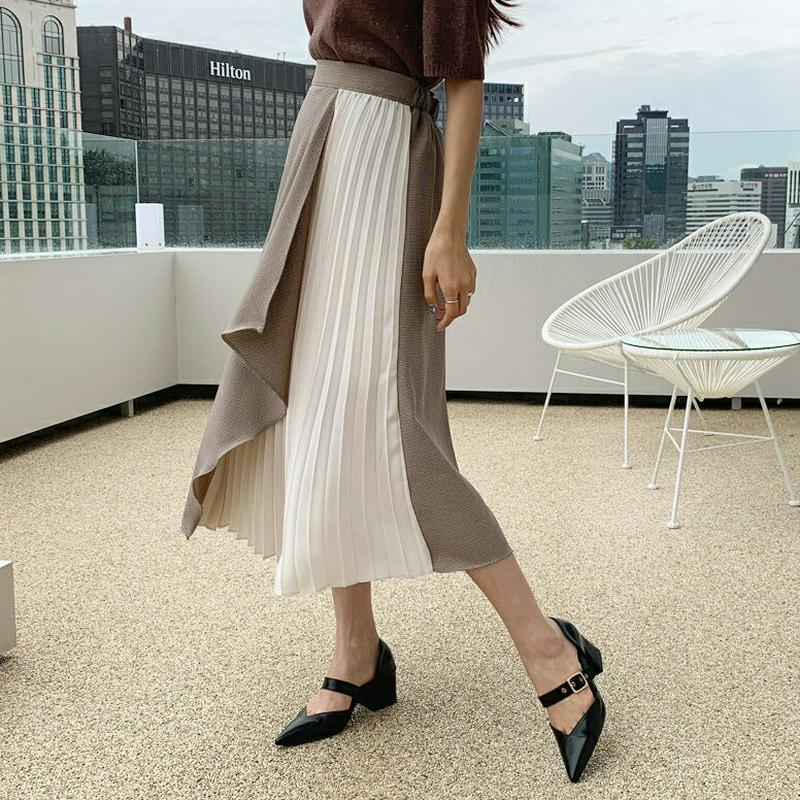 【新作10%OFF】チェックプリーツスカート・全2色・t56849 レディース【sk】【韓国 ファッション ボトムス スカート 