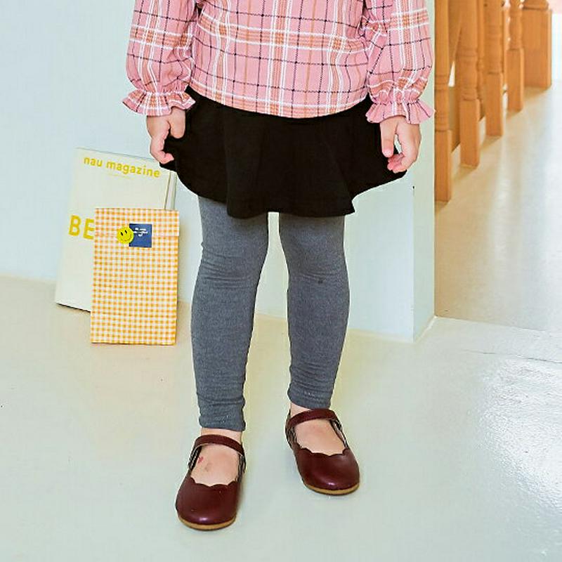 【新作10%OFF】配色スカートレギンス・p006028 キッズ【3~8才】【pt】【レギンス ロング ロング丈 ロングレギンス