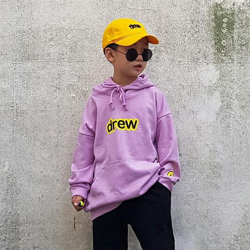 【新作10%OFF】drewスマイルフーディ・u06216 キッズ【3~8才】【tops】【トップス フーディ フード 長袖 d