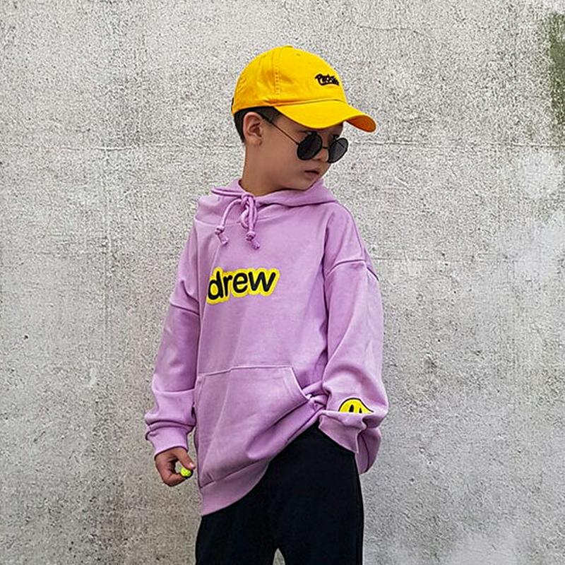 【新作10%OFF】drewスマイルフーディ・u06216 キッズ【3~8才】【tops】【トップス フーディ フード 長袖 d