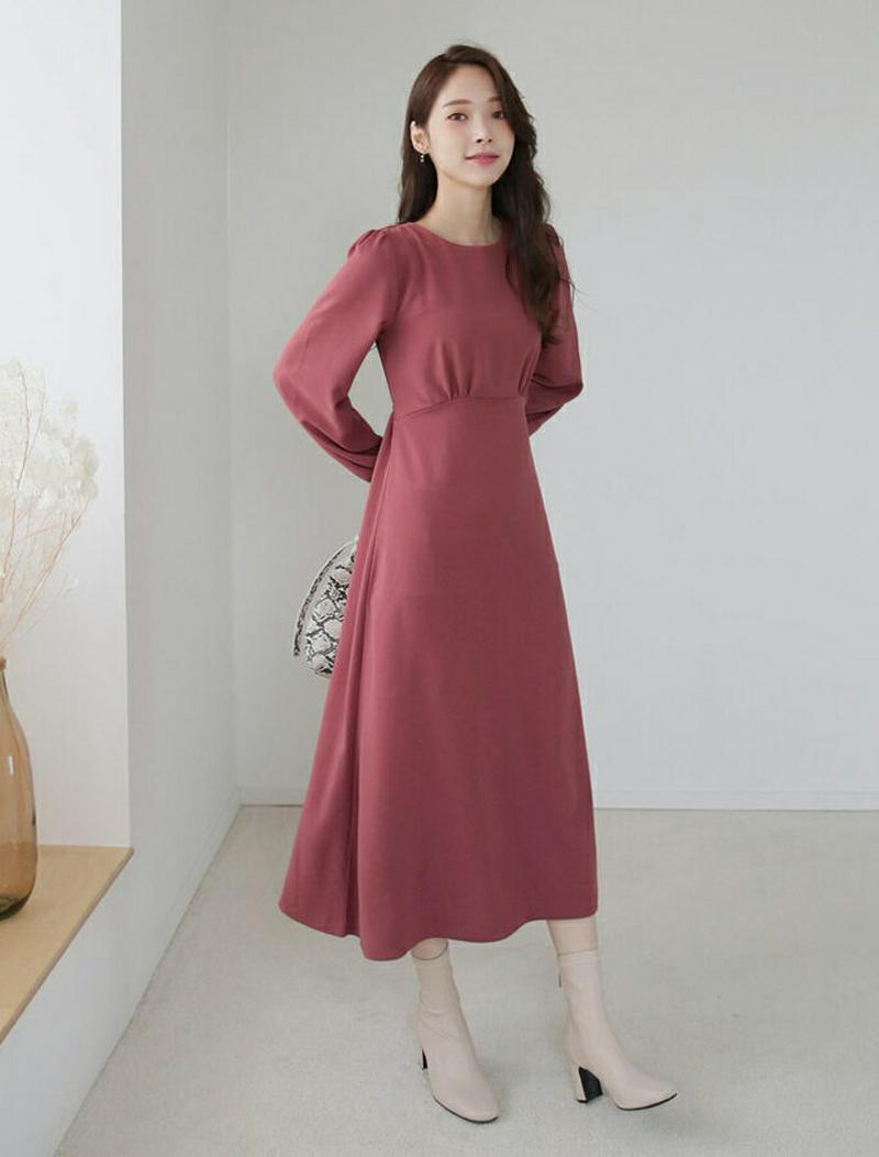 【新作10%OFF】ラウンドリボンワンピース・全3色・t64073 レディース【ops】【ワンピース ロング ロングワンピース 