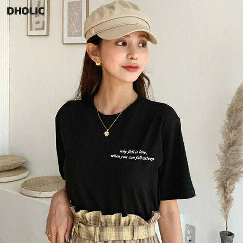 ハーフスリーブプリントTシャツ・全3色・t47998 レディース【tops】【韓国 ファッション トップス Tシャツ 半袖 ハー