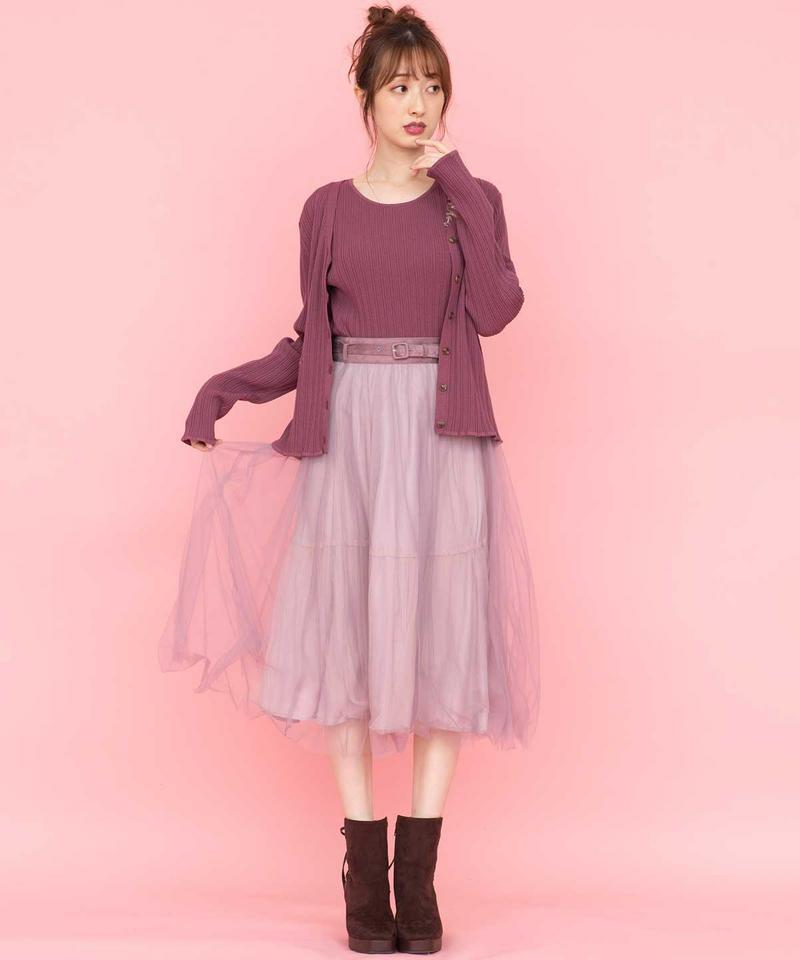 アシメ刺繍リブツイン