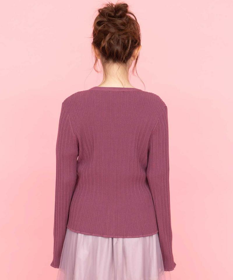 アシメ刺繍リブツイン