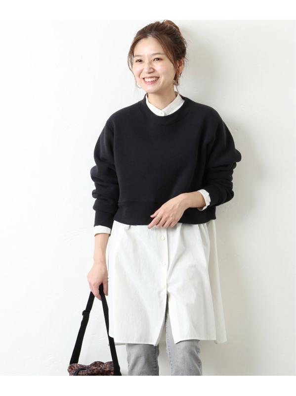 【LA SPEEDY/エルエースピーディー】 CROPPED CREW NECK:カットソー