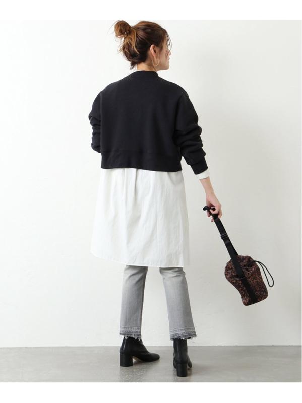 【LA SPEEDY/エルエースピーディー】 CROPPED CREW NECK:カットソー