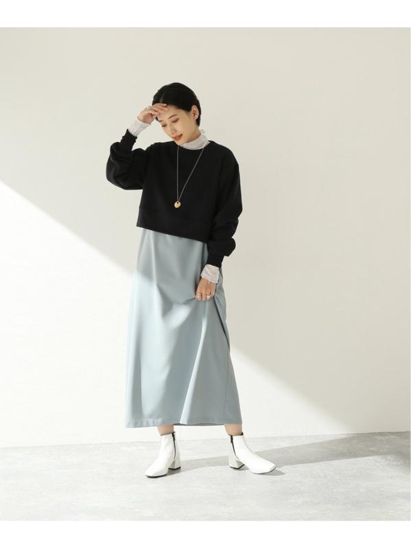 【LA SPEEDY/エルエースピーディー】 CROPPED CREW NECK:カットソー