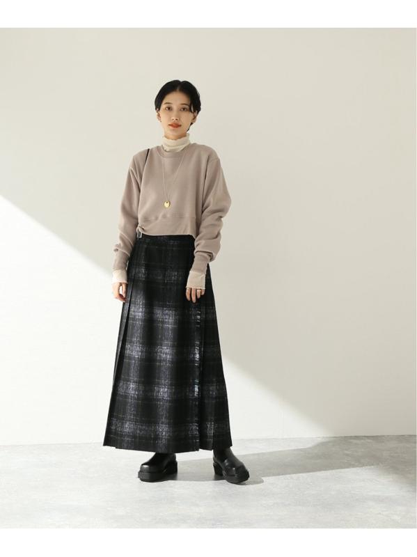 【LA SPEEDY/エルエースピーディー】 CROPPED CREW NECK:カットソー