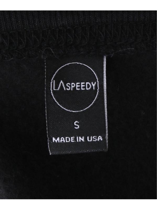 【LA SPEEDY/エルエースピーディー】 CROPPED CREW NECK:カットソー