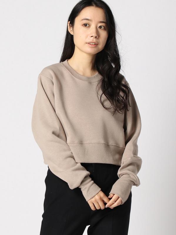 【LA SPEEDY/エルエースピーディー】 CROPPED CREW NECK:カットソー