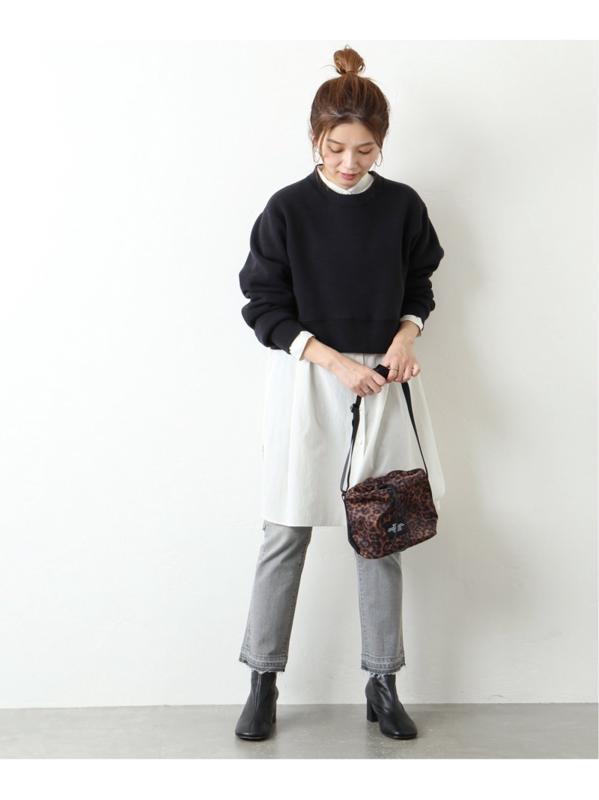 【LA SPEEDY/エルエースピーディー】 CROPPED CREW NECK:カットソー