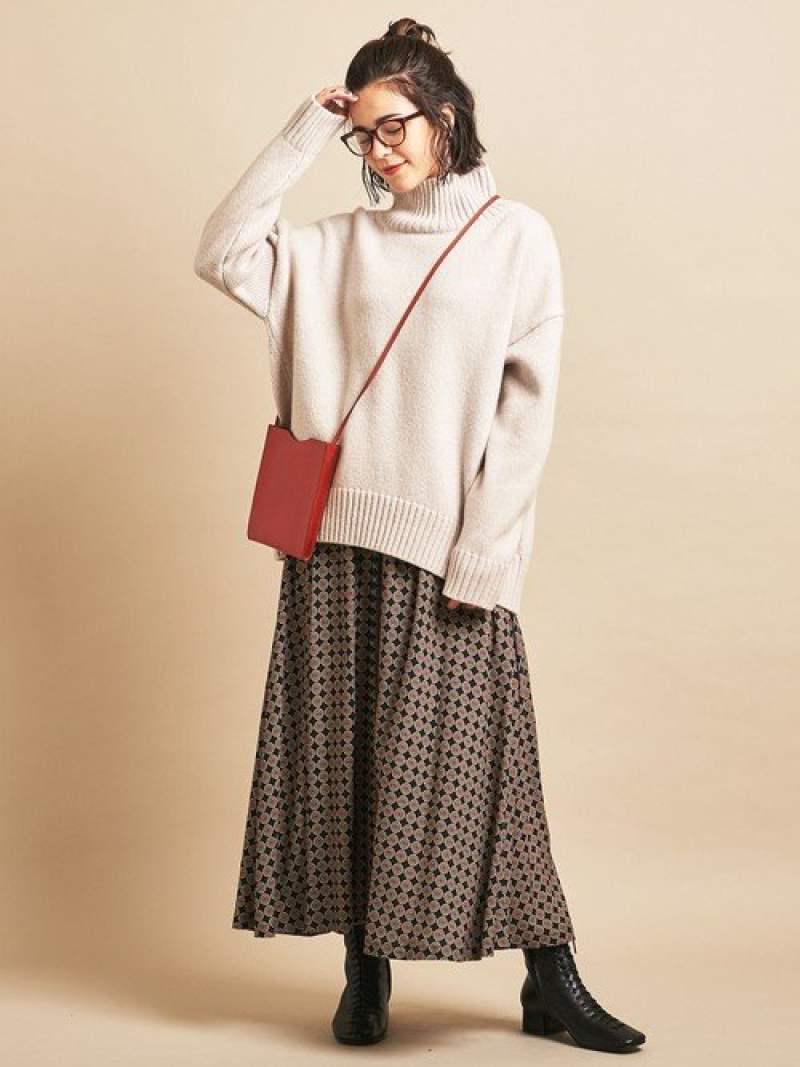 BY∴ FINEWOOLワイドタートルネックニットプルオーバー о