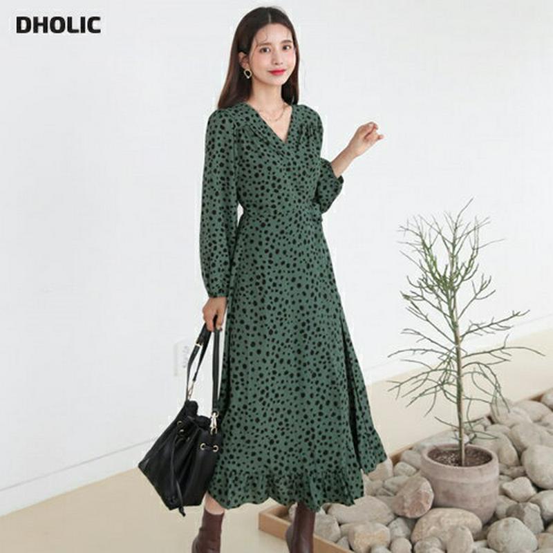 【新作10%OFF】レオパードラップワンピース・全2色・t60751 レディース【ops】【韓国 ファッション ワンピース ロン