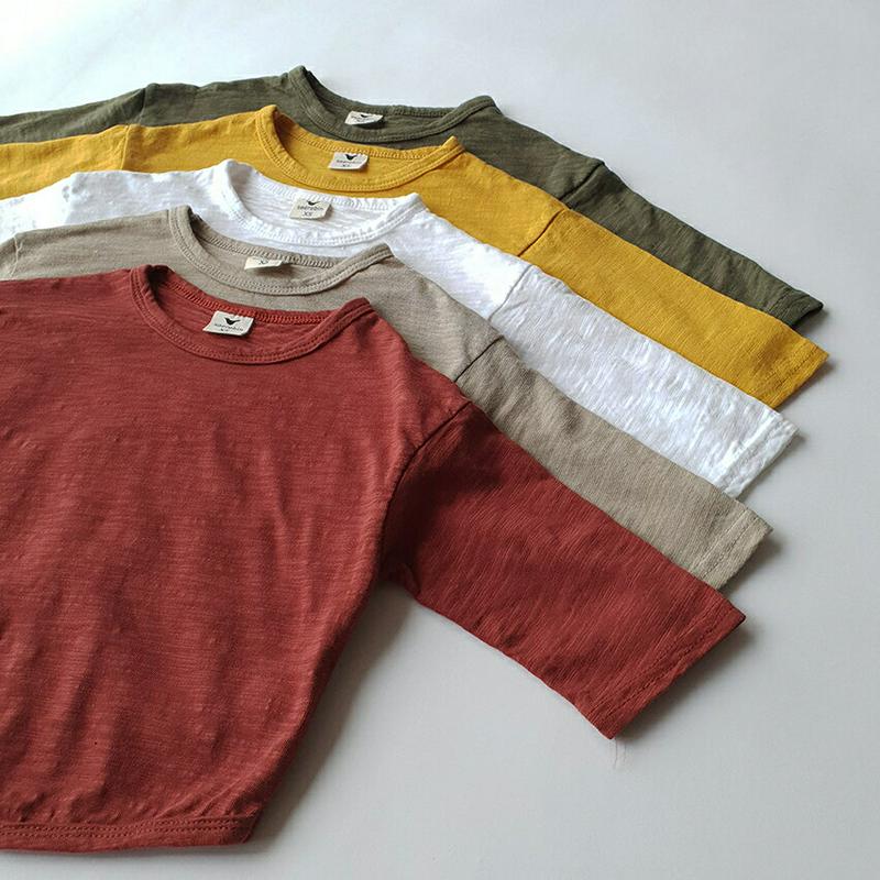 ウォッシングスラブTシャツ・u06201 キッズ【3~8才】【tops】【トップス Tシャツ ロングスリーブ 長袖 ウォッシング