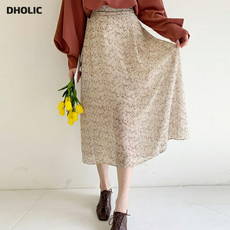 イージーフローラルスカート・全3色・b60856 レディース【sk】【韓国 ファッション ボトムス スカート ロング丈 ロングス