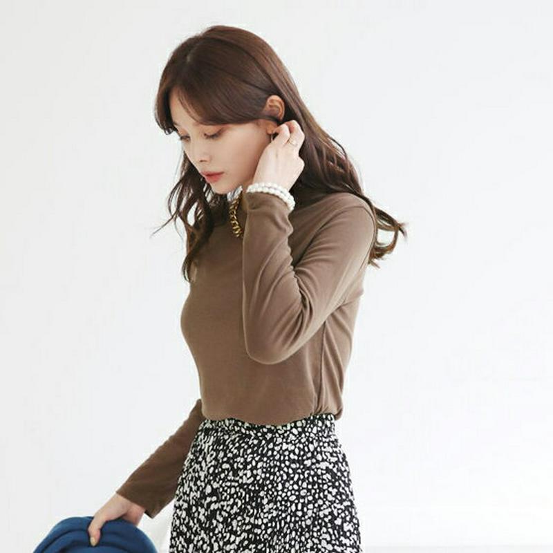 ロングスリーブTシャツ・全5色・b64022 レディース【tops】【トップス Tシャツ 長袖 ロンT 単色 無地 無地T カジ