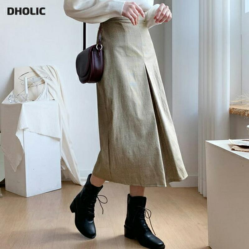 【新作10%OFF】グレンチェックタックスカート・全2色・t48052 レディース【sk】【韓国 ファッション ボトムス スカー