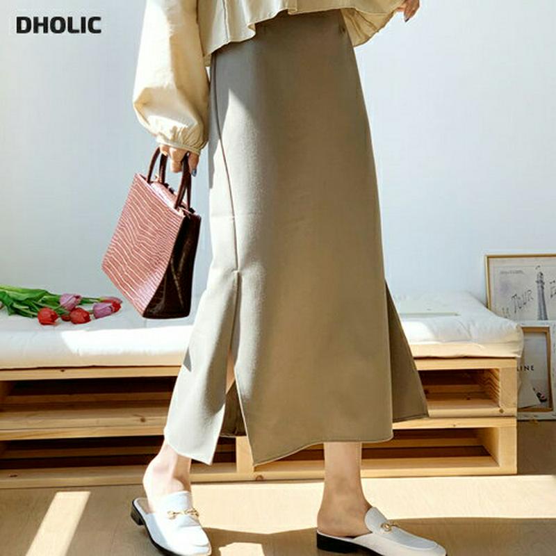 【新作10%OFF】サイドスリットHラインスカート・全3色・b48054 レディース【sk】【韓国 ファッション ボトムス スカ