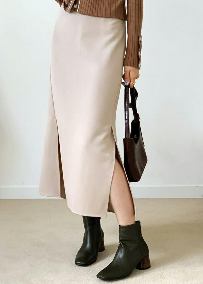 【新作10%OFF】サイドスリットHラインスカート・全3色・b48054 レディース【sk】【韓国 ファッション ボトムス スカ