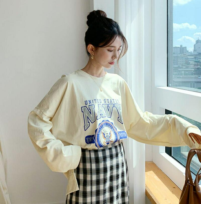 【新作10%OFF】アンバランスプリントウェット・全3色・t48071 レディース【tops】【韓国 ファッション トップス ス