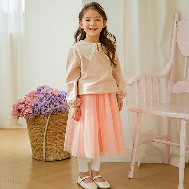 【新作10%OFF】配色チュールスカートレギンス(ピンク)・p005659 キッズ【3~8才】【pt】【すか^とレギンス スカー