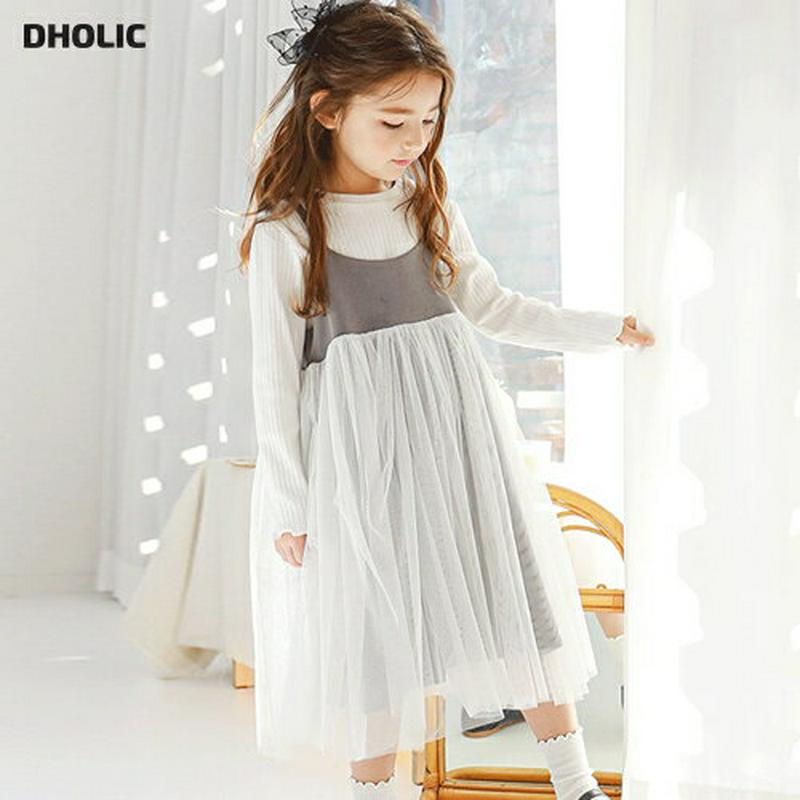 【新作10%OFF】Tシャツ&チュールキャミワンピース(ホワイト/グレー)・p005654 キッズ【3~8才】【set】【トップ