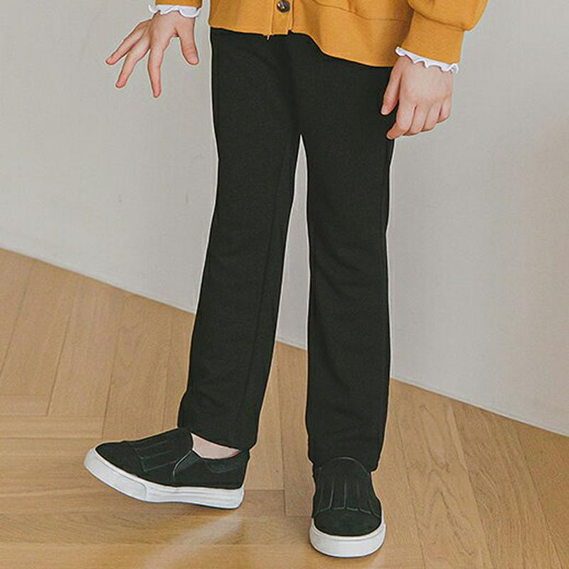 ストレートパンツ・p005767 キッズ【3~8才】【pt】【パンツ ロングパンツ ズボン ボトムス ストレート ストレートパンツ 単色 無地 シンプル きれいめ 春 秋 女の子 男の子 韓国 韓国子供服 子供 こども 子供服 こども服】【KIDS】