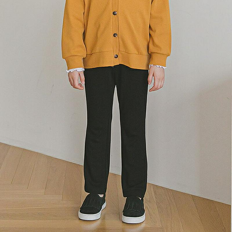 ストレートパンツ・p005767 キッズ【3~8才】【pt】【パンツ ロングパンツ ズボン ボトムス ストレート ストレートパンツ 単色 無地 シンプル きれいめ 春 秋 女の子 男の子 韓国 韓国子供服 子供 こども 子供服 こども服】【KIDS】